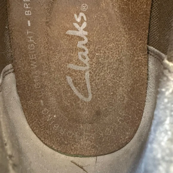 Clarks Mens Slone Lace Up Oxford Black Leather Shoes Size 10.5 - Picture 8 of 10